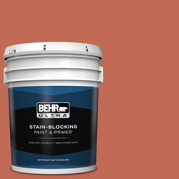 BEHR ULTRA 5 gal. Home Decorators Collection #HDC-FL13-3 Warm Cider Satin Enamel Exterior Paint & Primer