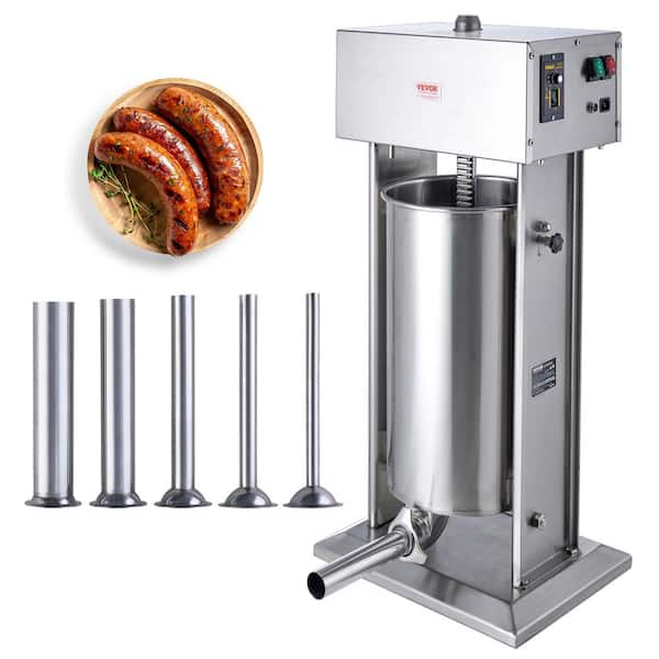 VEVOR Electric Sausage Stuffer 2-5 L Vertical Meat Stuffer Made of Food-grade 304 Stainless Steel for Home, Commercial