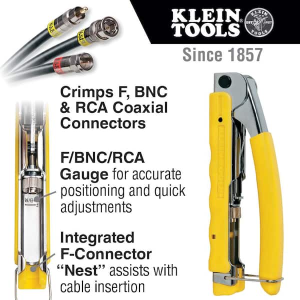 F BNC RG58 RG59 RG6 Coaxial Coax Compression Crimper Tool Kit Cable Stripper new 