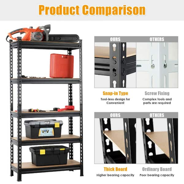 2 Tier Stackable Shelving Unit 2-Shelf Storage Unit Shelving Rack