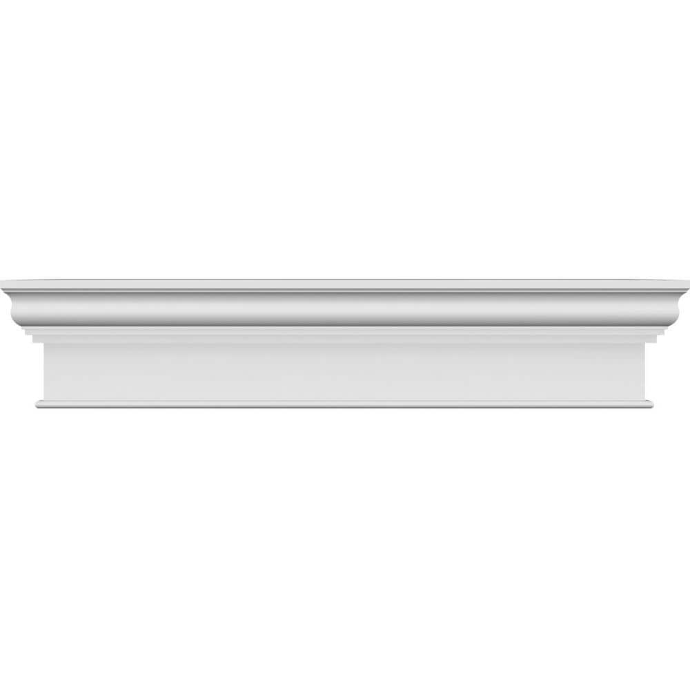 Ekena Millwork 1.25 in. x 12 in. x 36 in. Primed Polyurethane Crosshead ...