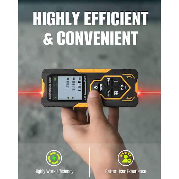 MYWISH 656 ft. Bidirectional Laser Distance Measure with Multi