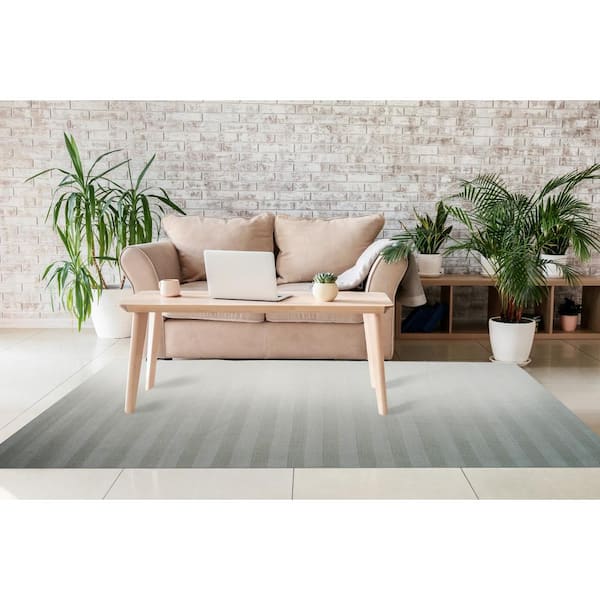 EORC 4 ft. x 6 ft. White Elegant and Durable Hand Knotted Luxurious Modern Loop and Pile Rectangle Wool Area Rugs