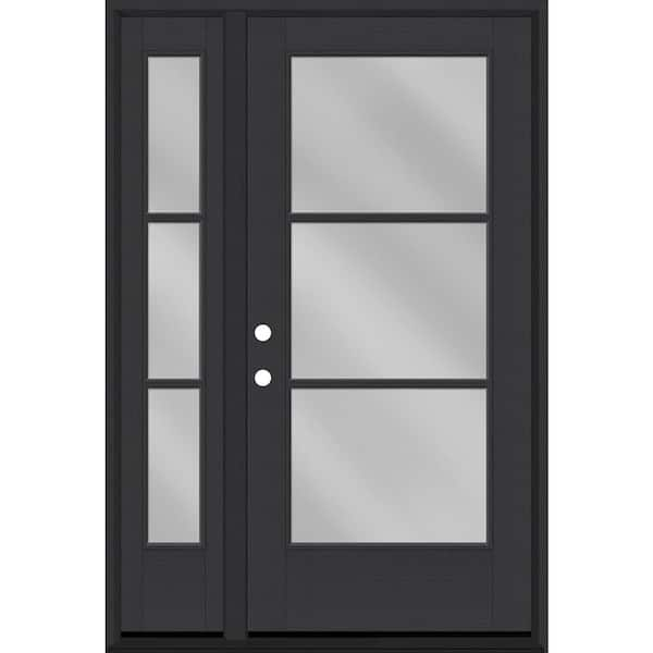 Steves & Sons Legacy 53 in. x 80 in. Icon 3 Lite Modern Clear Glass ...