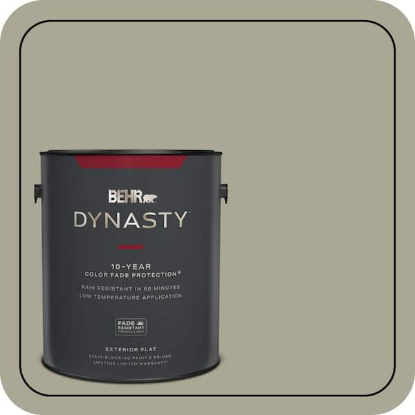 BEHR DYNASTY 1 gal. #N350-4 Jungle Camouflage Flat Exterior Stain-Blocking Paint & Primer