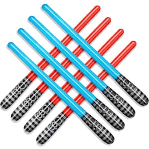30 in. Inflatable Light Saber Sword Toys Set for Kids Party Favors (8-Pack)