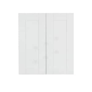 Anchester Assembled 30x30x12 in. 2-Door Wall Cabinet with 2-Shelves in Classic White