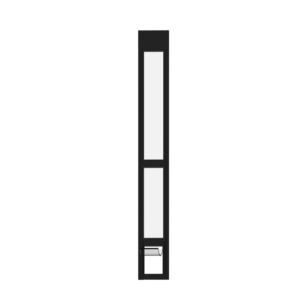 Hakuna Pets Black Glass Patio Pet Door, Small