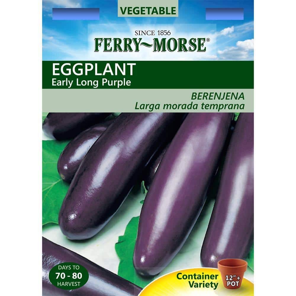Ferry-Morse Eggplant Early Long Purple Seed 7312 - The Home Depot