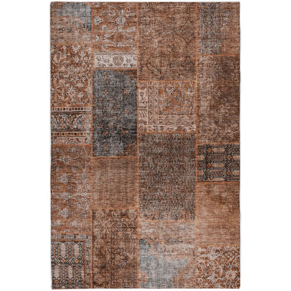 Dream Shag Premium Machine Washable Abstract ADS669 Terracotta 8 ft. x 10 ft. Area Rug price history on PriceWatchPro