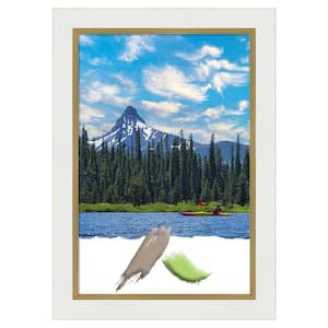 Eva White Gold Picture Frame Opening Size 20 x 30 in.