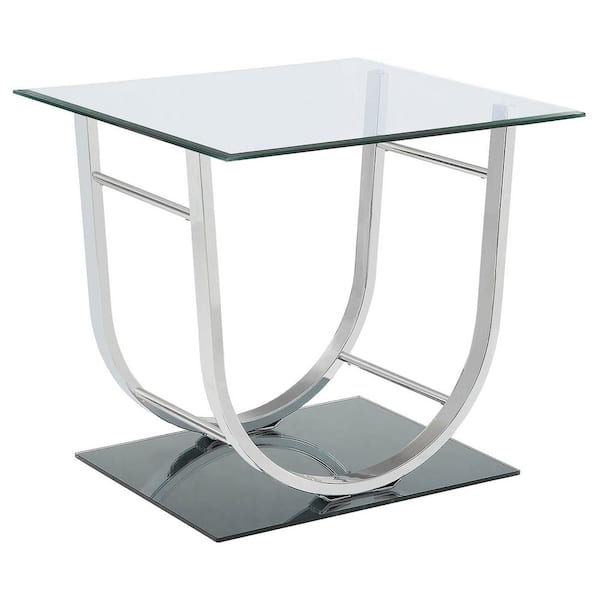 Coaster U-shaped End Table Chrome