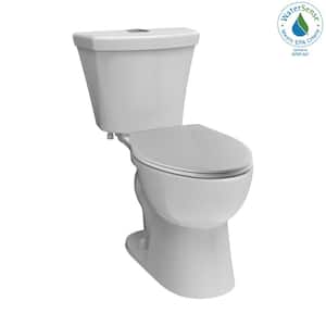 Turner 2-Piece 1.1 GPF/1.6 GPF Dual Flush Elongated Front Toilet in White