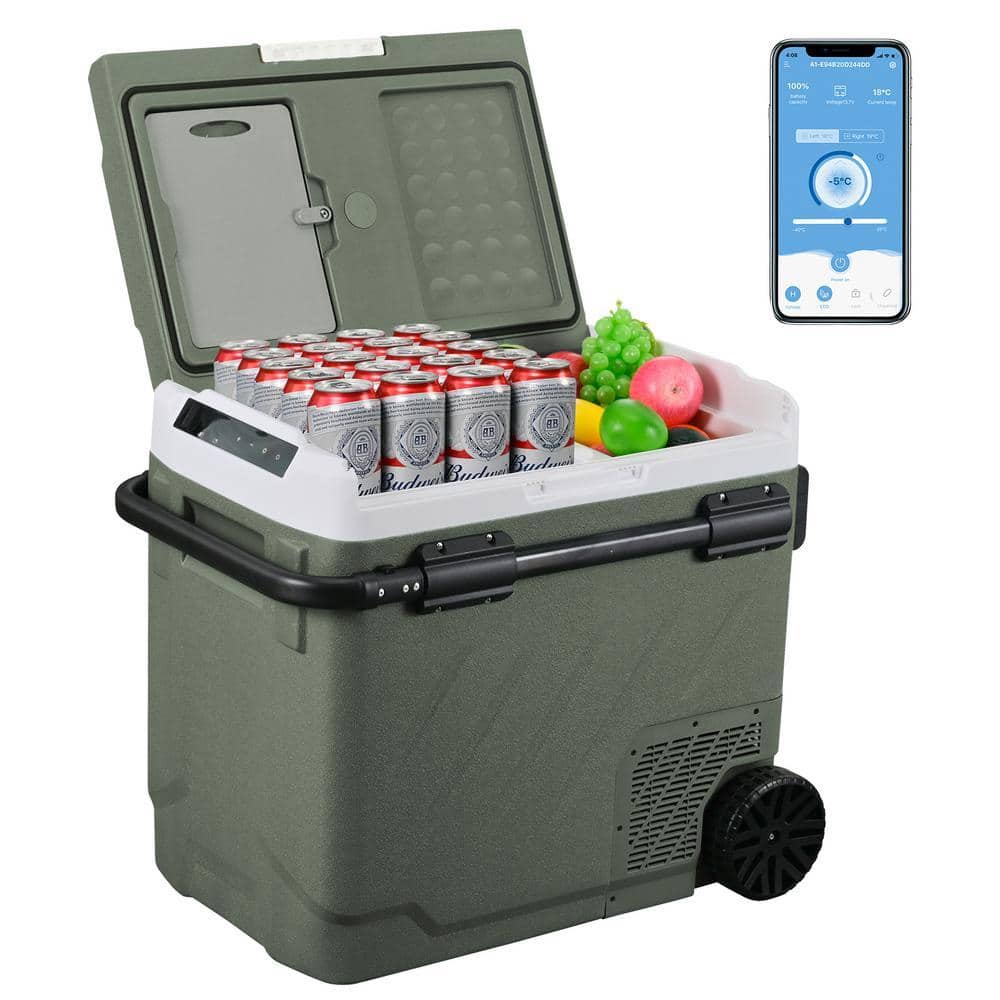 Alpicool 61 Qt. Portable Refrigerator Car Fridge Dual Zone