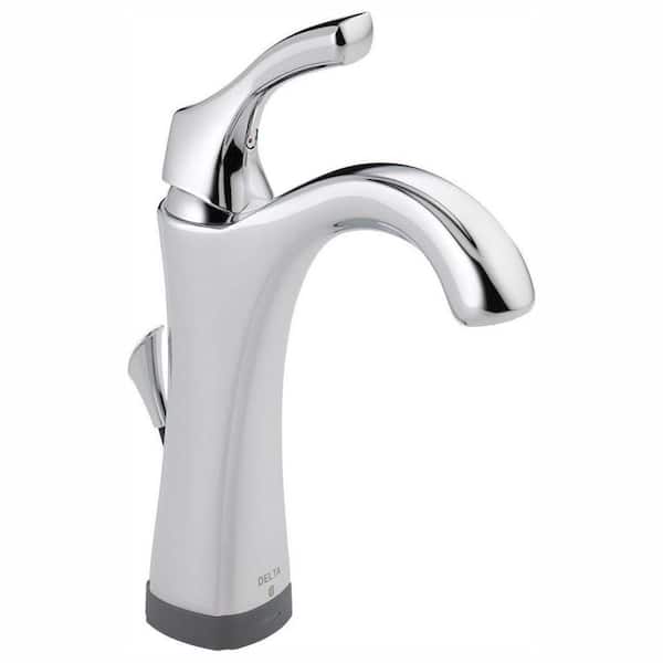 Delta Addison Single Hole Single-Handle Bathroom Faucet with Touch2O.xt Technology in Chrome