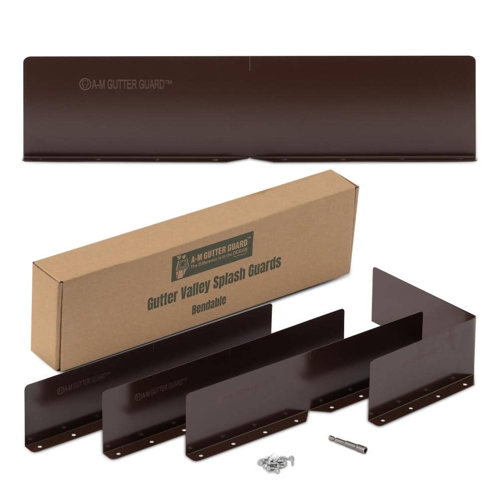 "Splash Guards – 4 Pk Brown : With Stainless Steel Zip Screws & 1/4"" Hex Bit : Bendable Aluminum Design" price history on PriceWatchPro