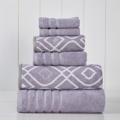 dark purple bath towel sets