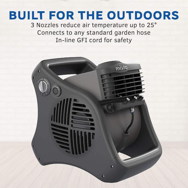 Lasko 15 in. Tall 3 - Speed Outdoor Cooling and Misting Blower Fan