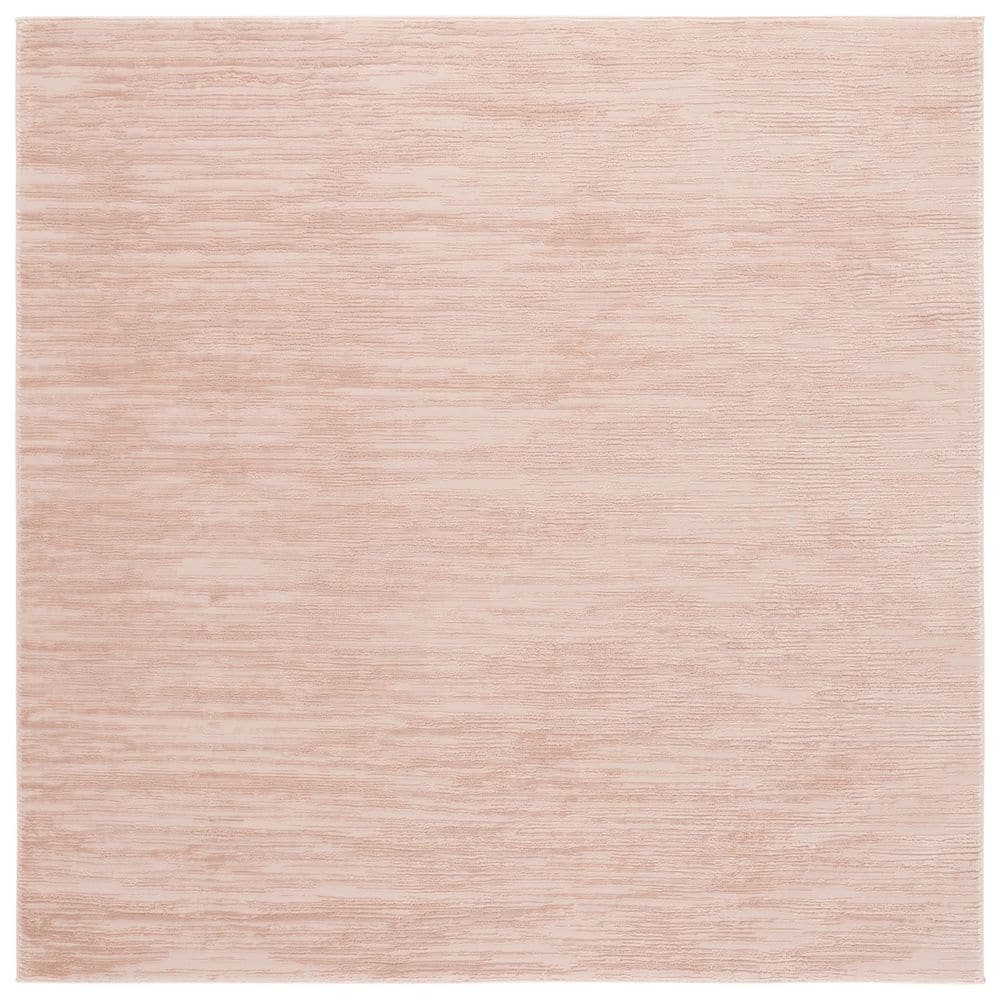 SAFAVIEH Revive 7 ft. x 7 ft. Pink Solid Distressed Square Area Rug ...