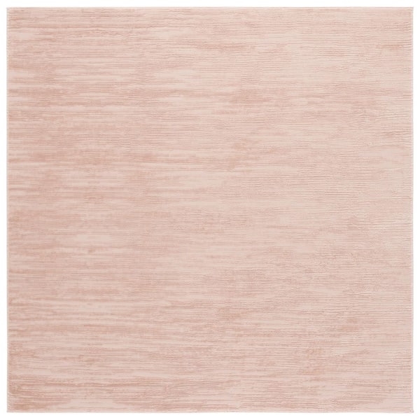 SAFAVIEH Revive 7 ft. x 7 ft. Pink Solid Distressed Square Area Rug ...
