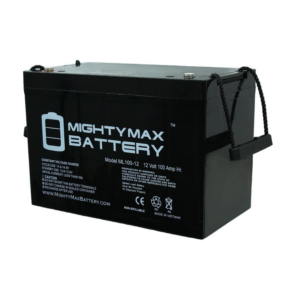 Mighty Max Battery 12v 100ah Sla Replacement Battery Compatible With Interstate Dcm0100 5920