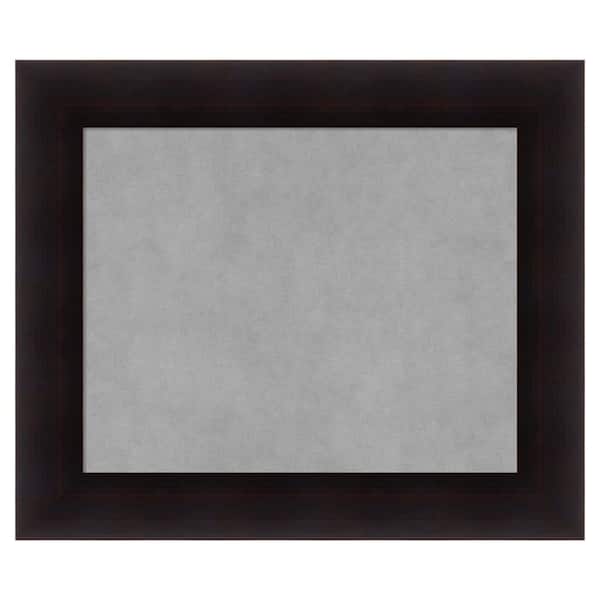 Amanti Art Portico Espresso 26 in. x 22 in. Framed Magnetic Board