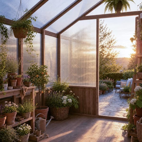 Secretree 8 ft. W X 12 ft. D Premium Cedar Wood Greenhouse with