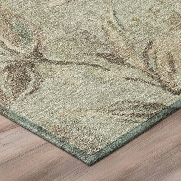 Chantille Machine Washable Indoor/Outdoor Abstract ACN2951 Aloe 10 ft. x 14 ft. Area Rug