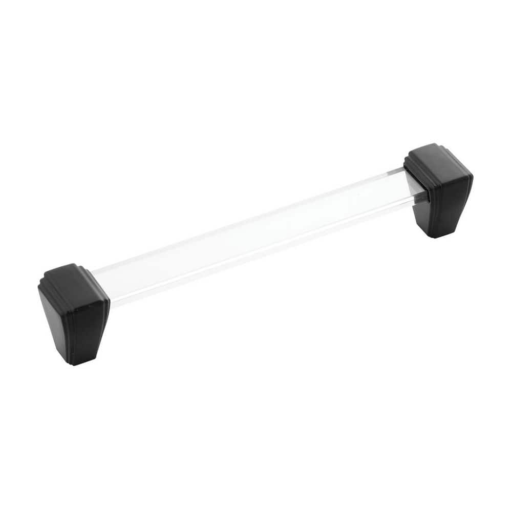 Belleclaire Collection Pull 6-5/16 in. (160mm) Center to Center Crysacrylic with Matte Black Finish price history on PriceWatchPro