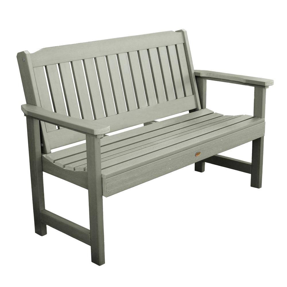 Lehigh Lehigh 5 ft. 2-Person Eucalyptus Recycled Plastic Outdoor Bench ...