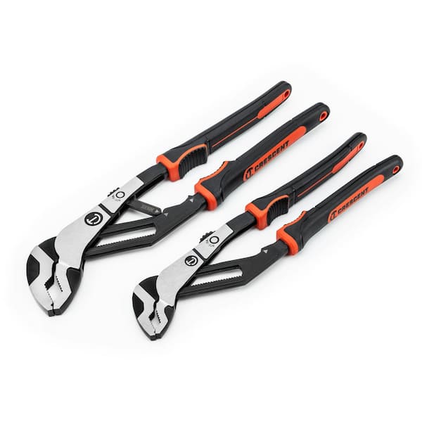 Crescent Z2 Auto-Bite Tongue and Groove Plier Set with Dual Material Handle (2-Piece)