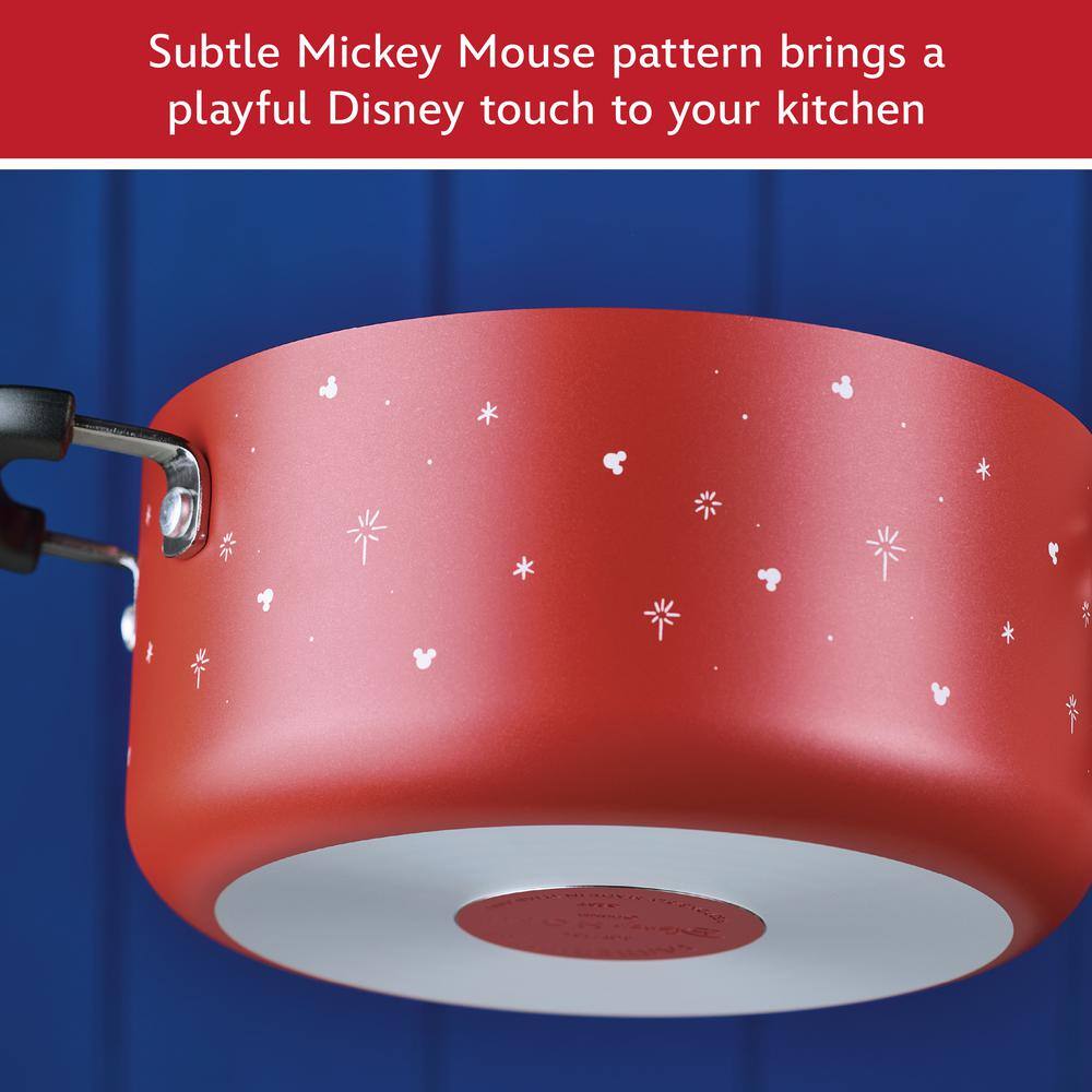 Red Aluminum Disney Nonstick 7-Piece Cookware Set