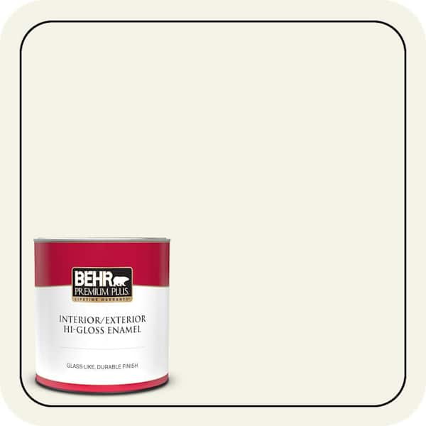BEHR PREMIUM PLUS 1 qt. #ECC-11-2 Daisy Field Hi-Gloss Enamel Interior/Exterior Paint & Primer