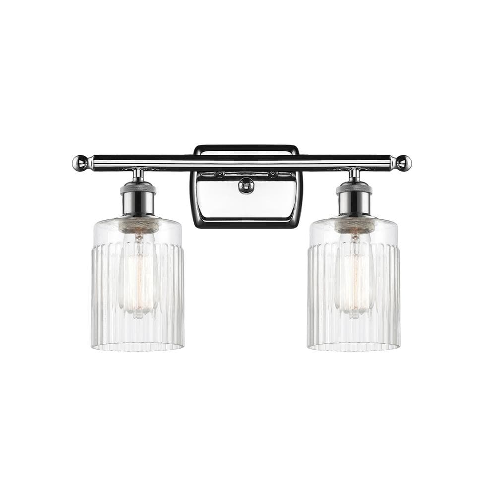 Innovations Hadley 16 In 2 Light Polished Chrome Vanity Light With Clear Glass Shade 516 2w Pc