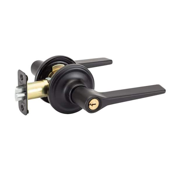 Copper Creek Contemporary Zane Black Keyed Entry Door Handle