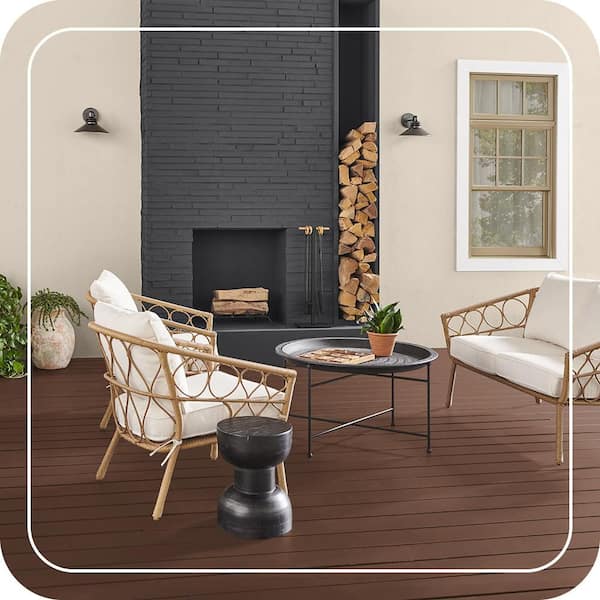 BEHR DECKplus 1 gal. #S200-7 Earth Fired Red Solid Color