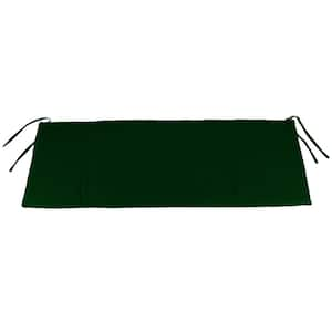 48 in. L x 19.5 in. W x 3 in. T Outdoor Bench Cushion in Forest Green