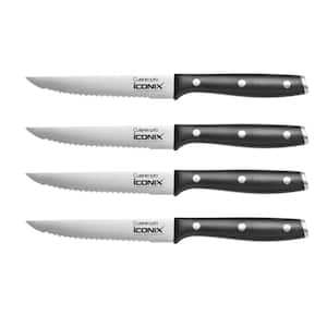 ICONIX 4.5 in. Stainless Steel Full Tang Steak Knife Set of 4