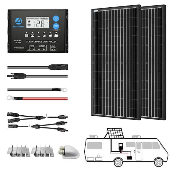 ACOPower 200-Watt OffGrid Solar Power Kit