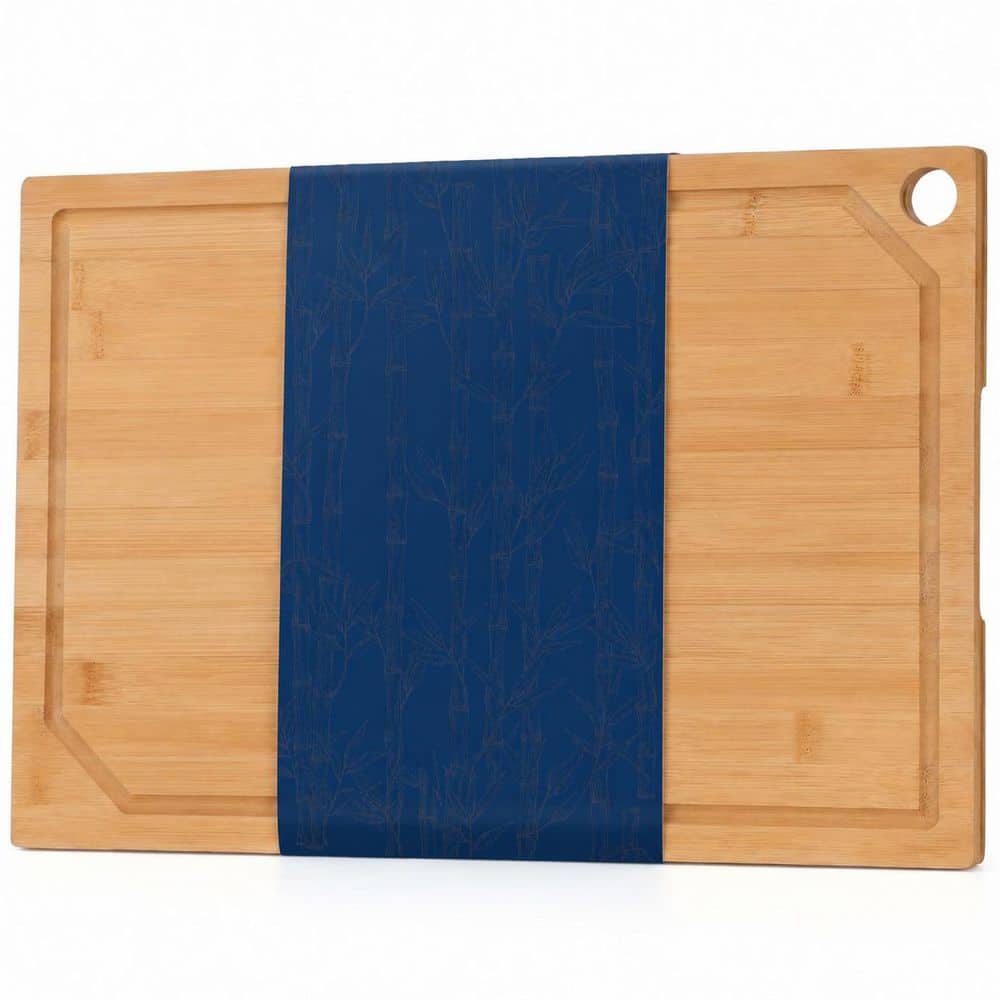 18 in Natural Bamboo Cutting Board with Juice Groove and Built-In Handle Holes, 18 x 12 in price history on PriceWatchPro