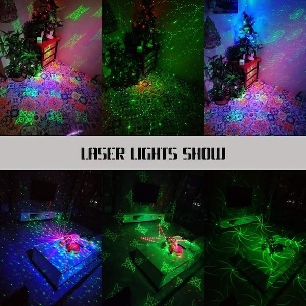 DJ Disco Strobe Party Stage Light with Sound Activated Background Party Light with 60 Patterns Light
