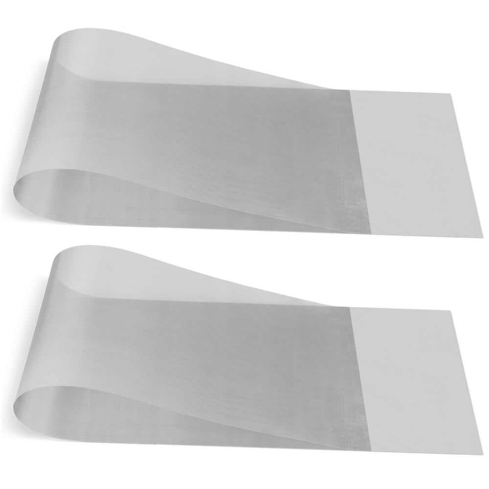 2 Pcs 16 in. x 50 in. 40 Mesh Stainless Steel Wire Mesh, Woven Wire Mesh fo