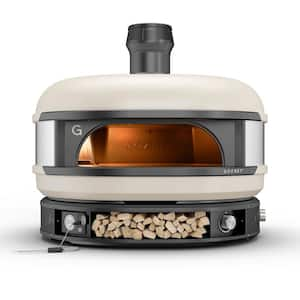 Dome Natural Gas Outdoor Pizza Oven Cream in White