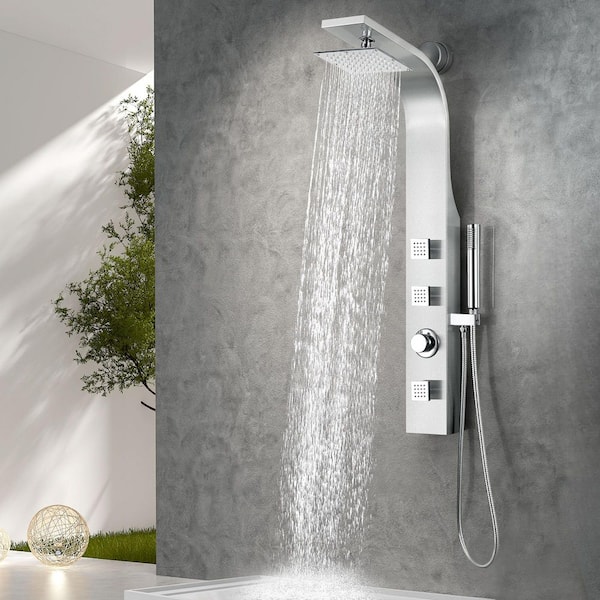 ANZZI Sans Series 40 in. Full Body Shower Panel System with Heavy