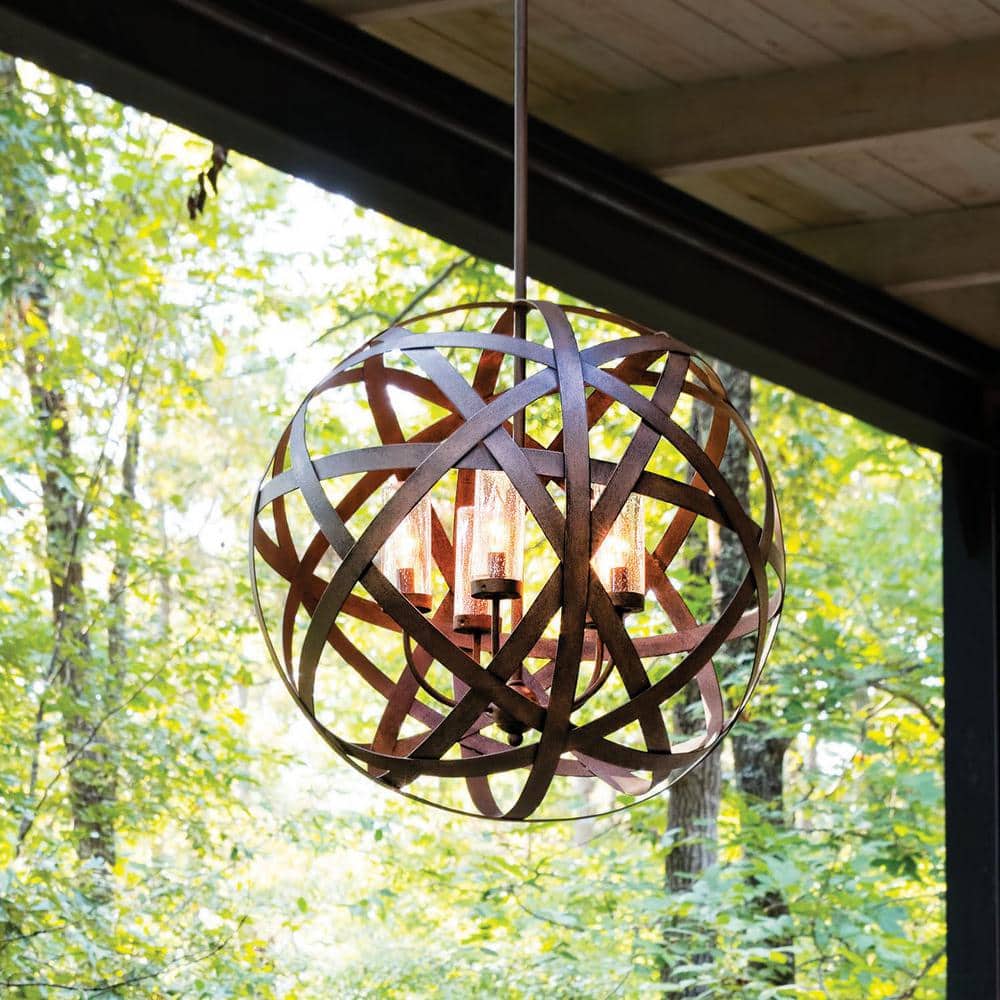 Carson Vintage Iron 5-Light Outdoor Chandelier price history on PriceWatchPro