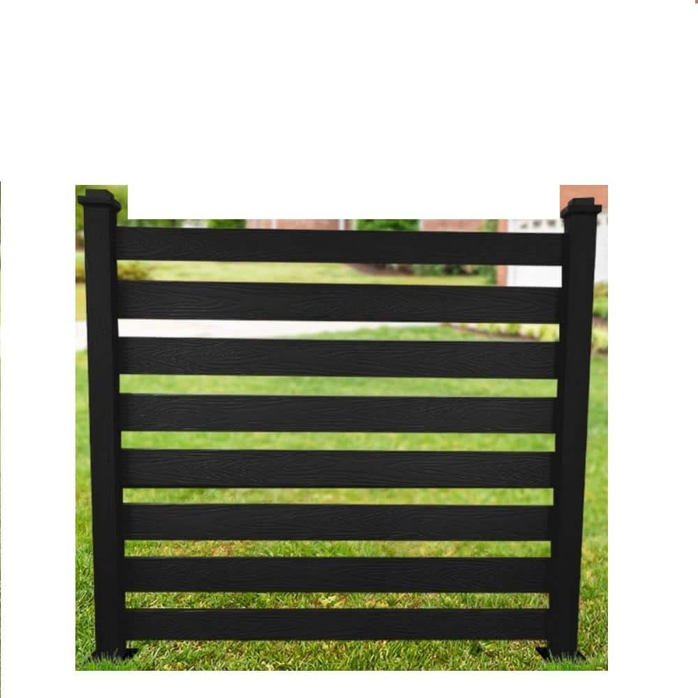Have a question about LUE BONA Ares 38 in. x 46 in. Black Garden Fence ...