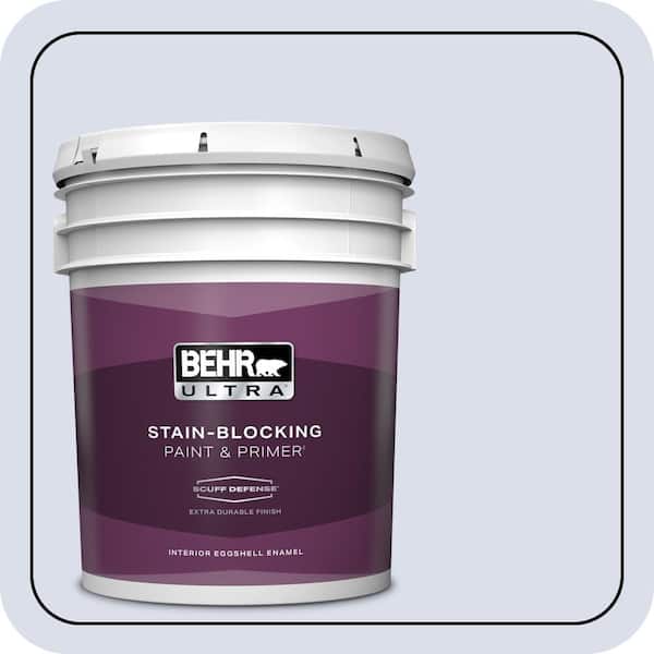 BEHR ULTRA 5 gal. #620C-1 Winter Ice Extra Durable Eggshell Enamel Interior Paint & Primer