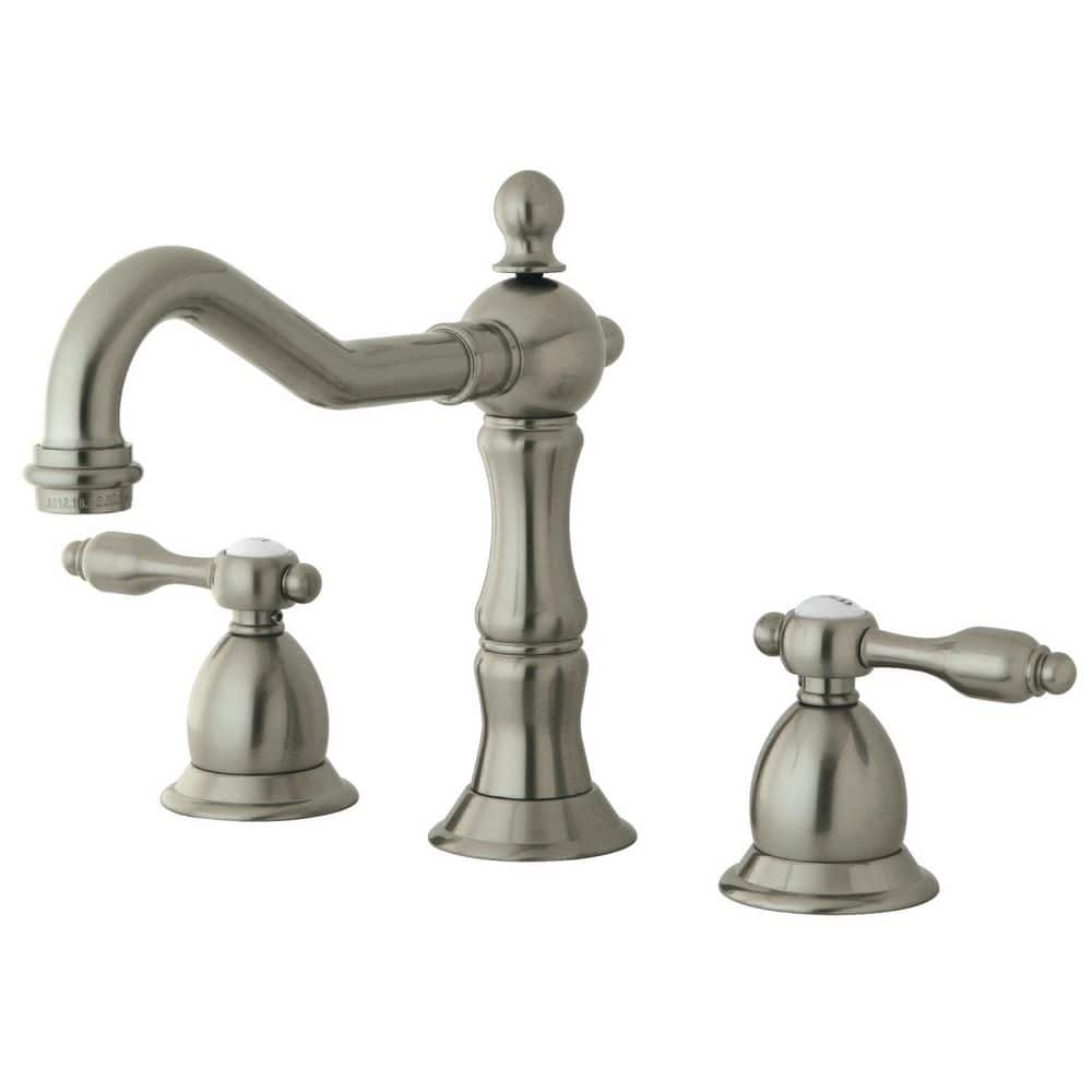 Kingston Brass Tudor 8 In. Widespread 2-handle Bathroom Faucets With 