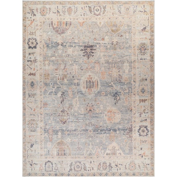 Becki Owens Marlene Pale Blue 9 ft. x 12 ft. Medallion Indoor Area Rug