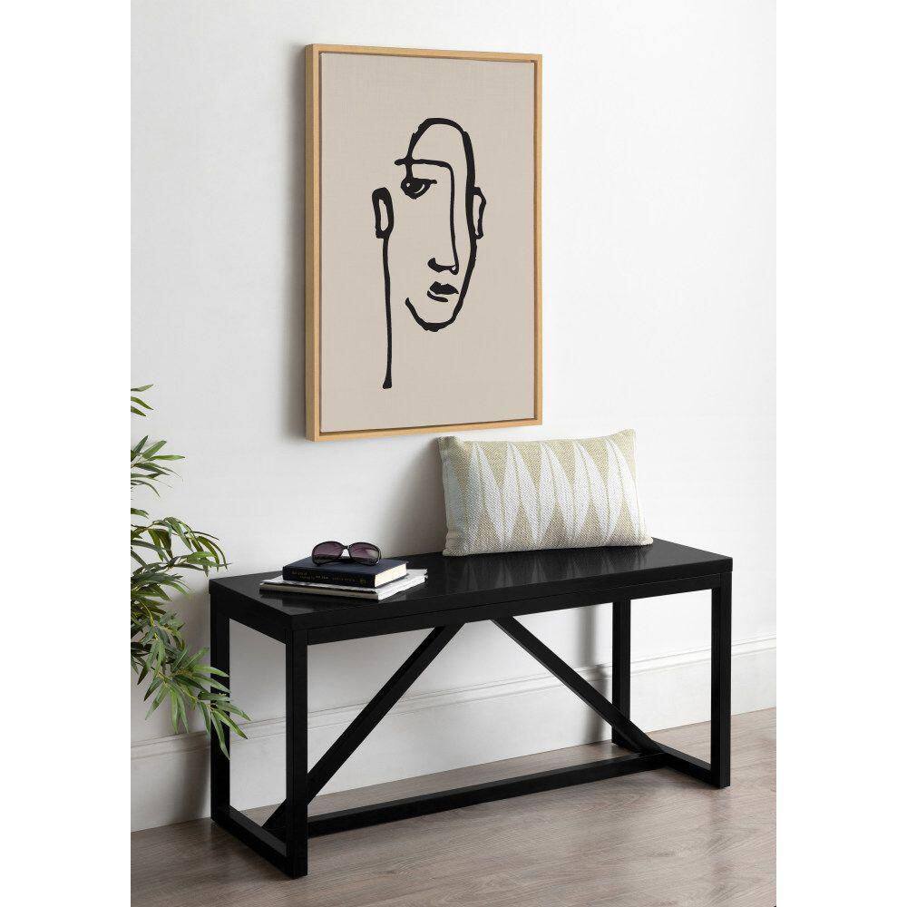 Natural Minimalist Abstract Line Art Canvas Wall Print, 23x33